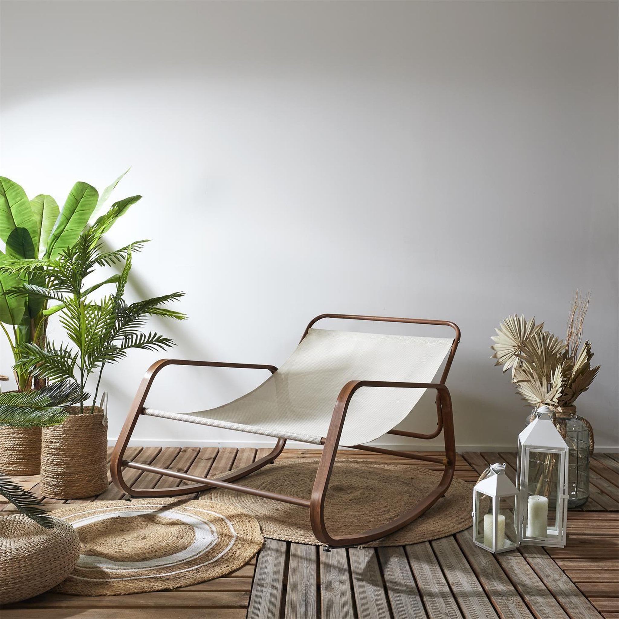 Voir la diapositive 6 : The Home Deco Factory Fauteuil à bascule Manda