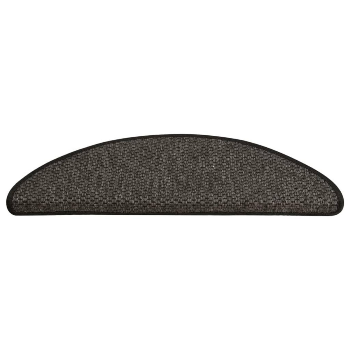 VIDAXL Tapis d'escalier autocollants 15 pcs 65x21x4 cm Anthracite