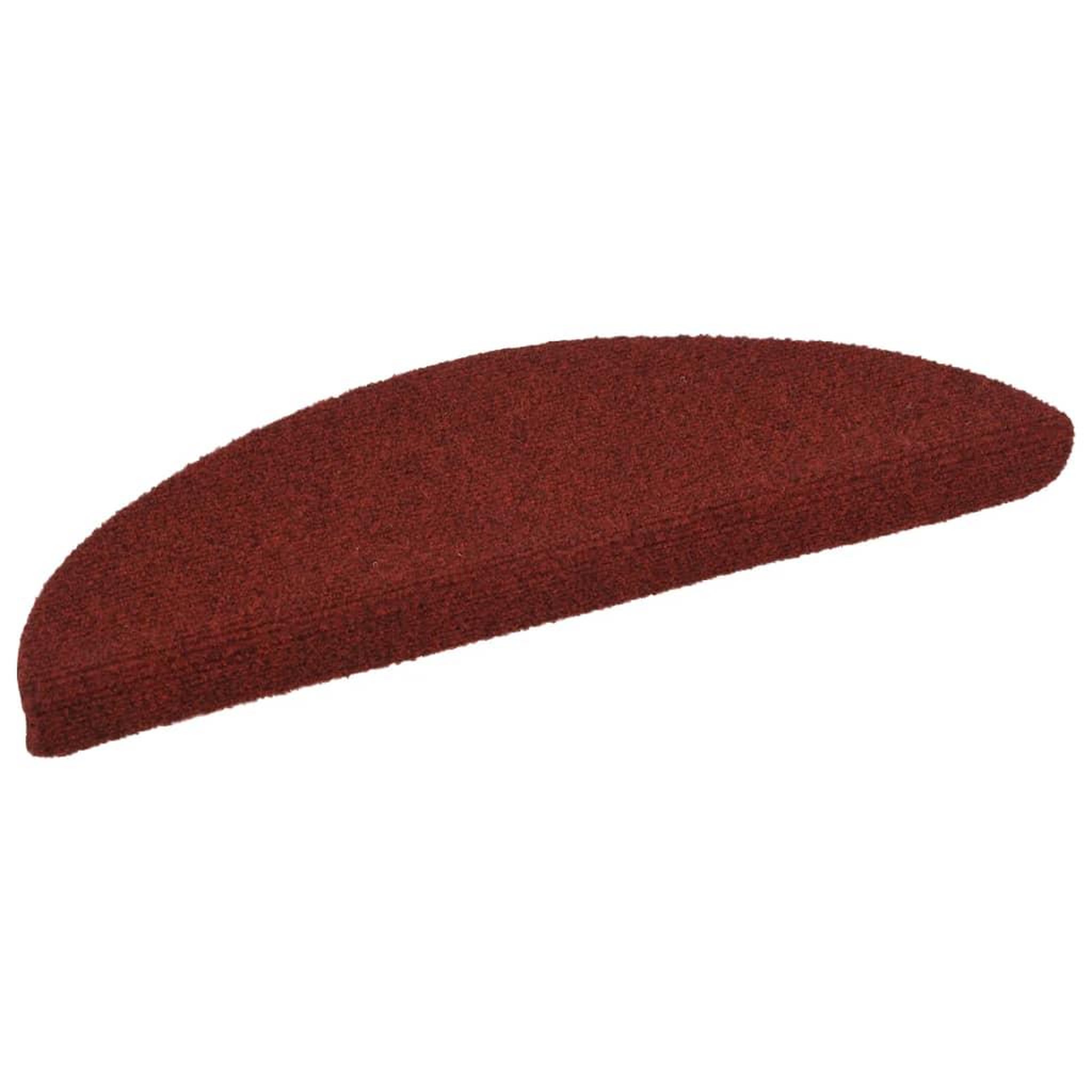 Voir la diapositive 3 : VIDAXL Tapis autoadhesifs de marches 5 pcs Rouge 56x17x3 cm Aiguillete