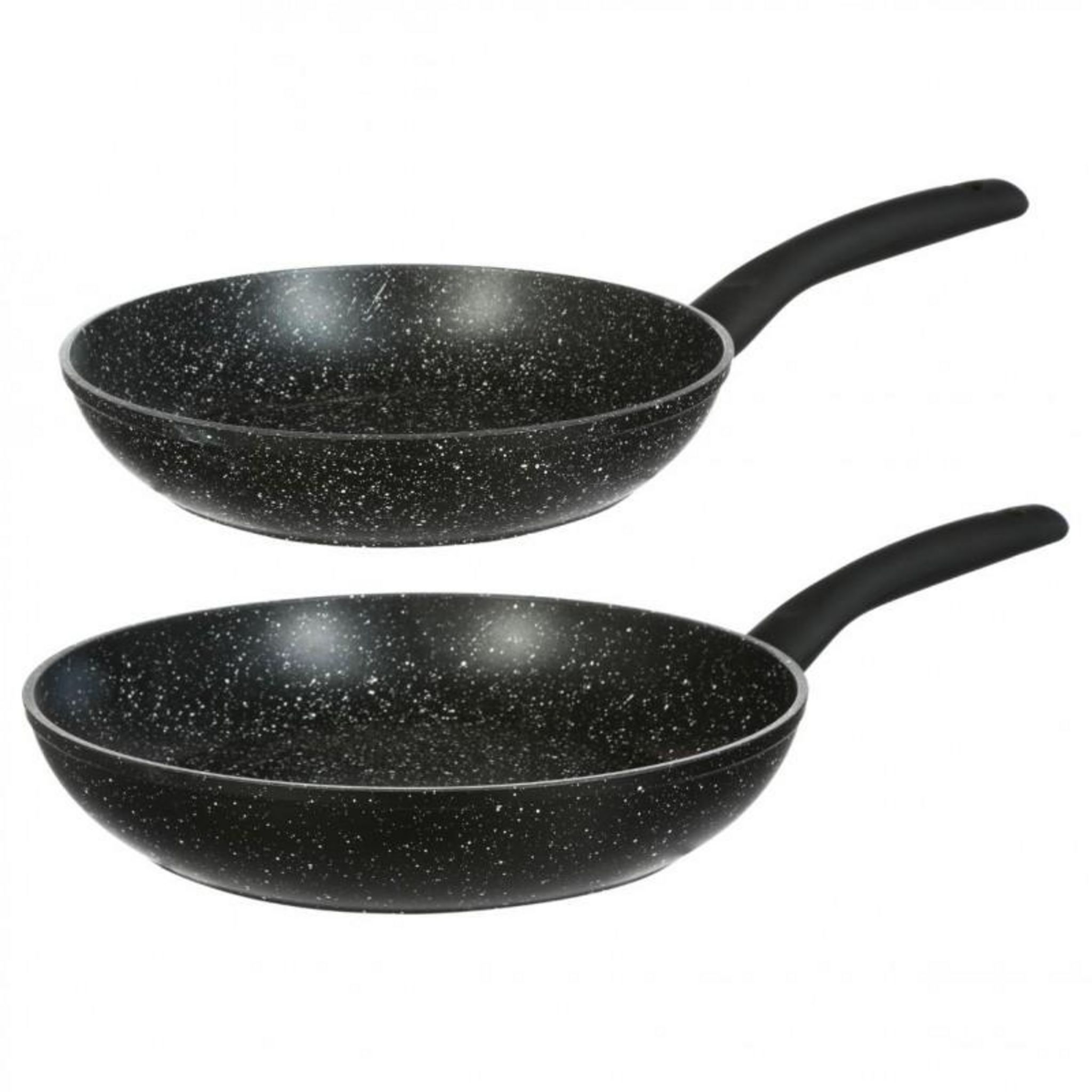 Fackelmann - Lot De 2 Poêles à Frire De 20 Cm Et 24 Cm En Aluminium Recycle Fackelmann Ecolution