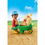Voir la diapositive 3 : PLAYMOBIL 70409 1.2.3 - Ouvrier avec brouette