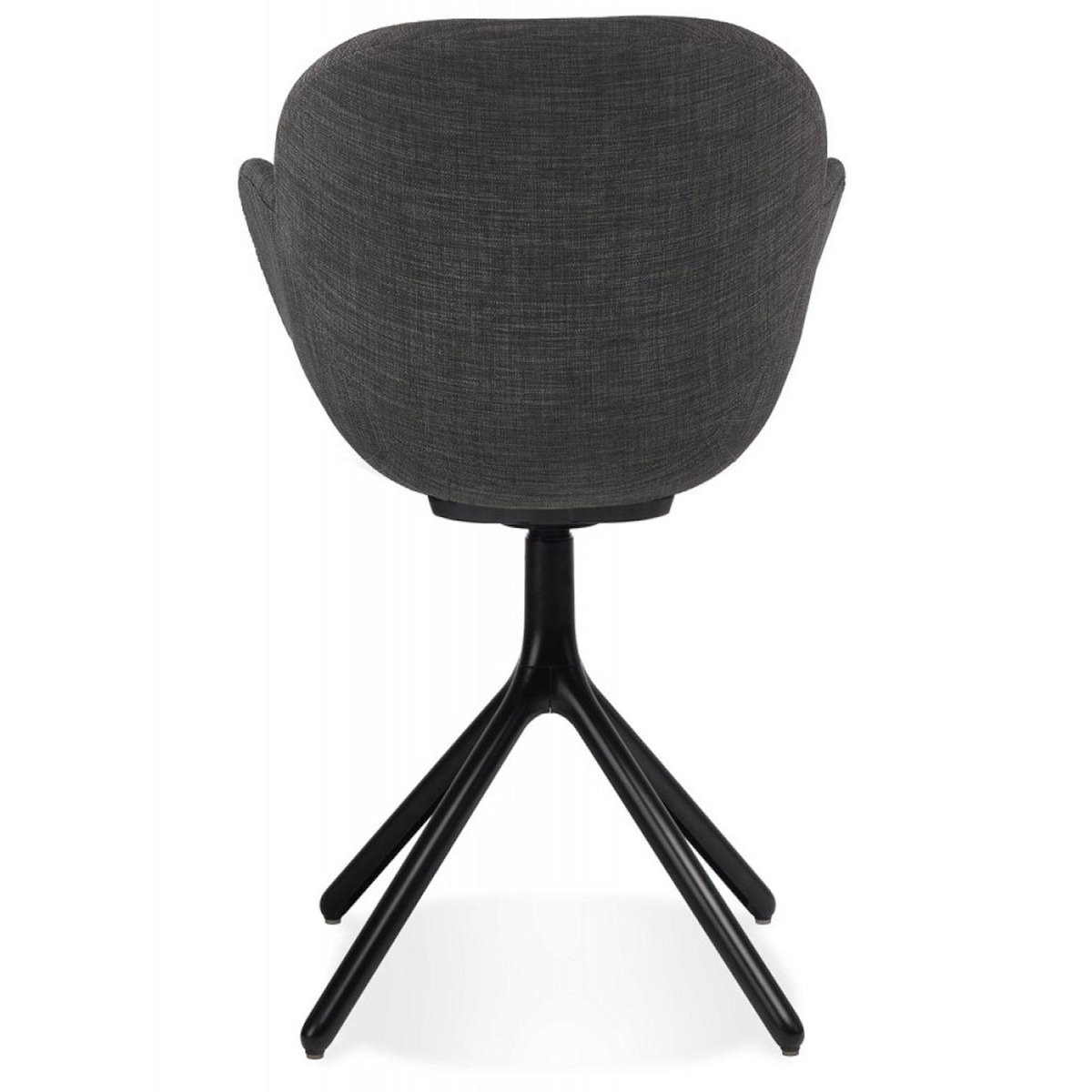 Paris Prix Chaise Design en Tissu  Maryellen  85cm Gris Foncé