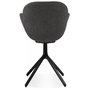 Voir la diapositive 4 : Paris Prix Chaise Design en Tissu  Maryellen  85cm Gris Foncé