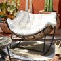 Voir la diapositive 2 : The Home Deco Factory Fauteuil à bascule rembourré Asgar