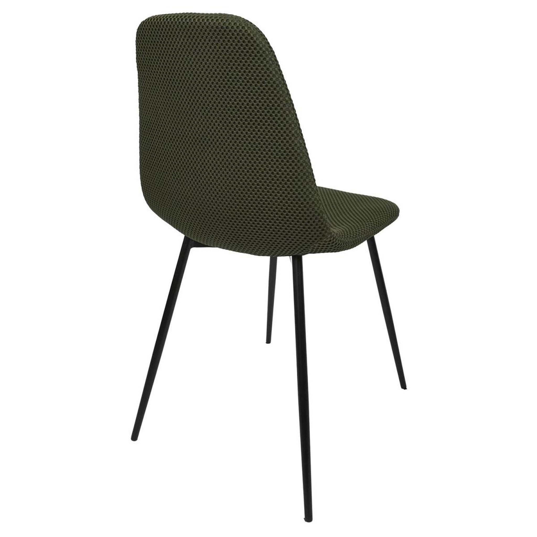 Voir la diapositive 4 : The Home Deco Factory Lot de 4 chaises  atome  86cm kaki