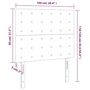 Voir la diapositive 6 : VIDAXL Tete de lit a LED Noir 100x5x118/128 cm Similicuir