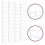 Voir la diapositive 6 : VIDAXL Casier à vin mural pour 36 bouteilles 2 pcs Blanc Fer