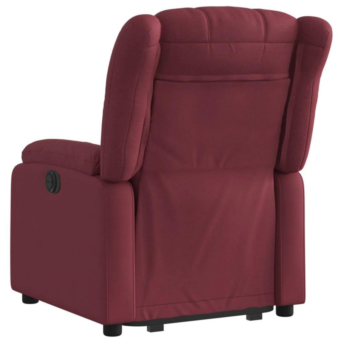 VIDAXL Fauteuil inclinable electrique rouge bordeaux tissu