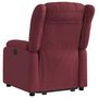 Voir la diapositive 4 : VIDAXL Fauteuil inclinable electrique rouge bordeaux tissu