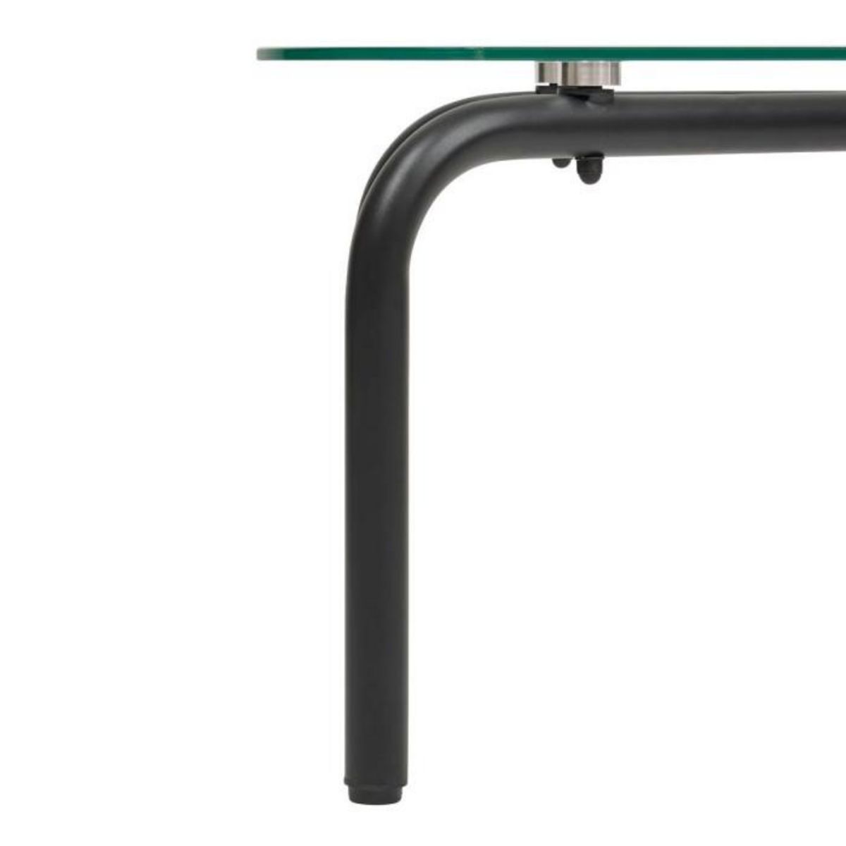 ATMOSPHERA Table Basse en Verre  Hecate  110cm Noir