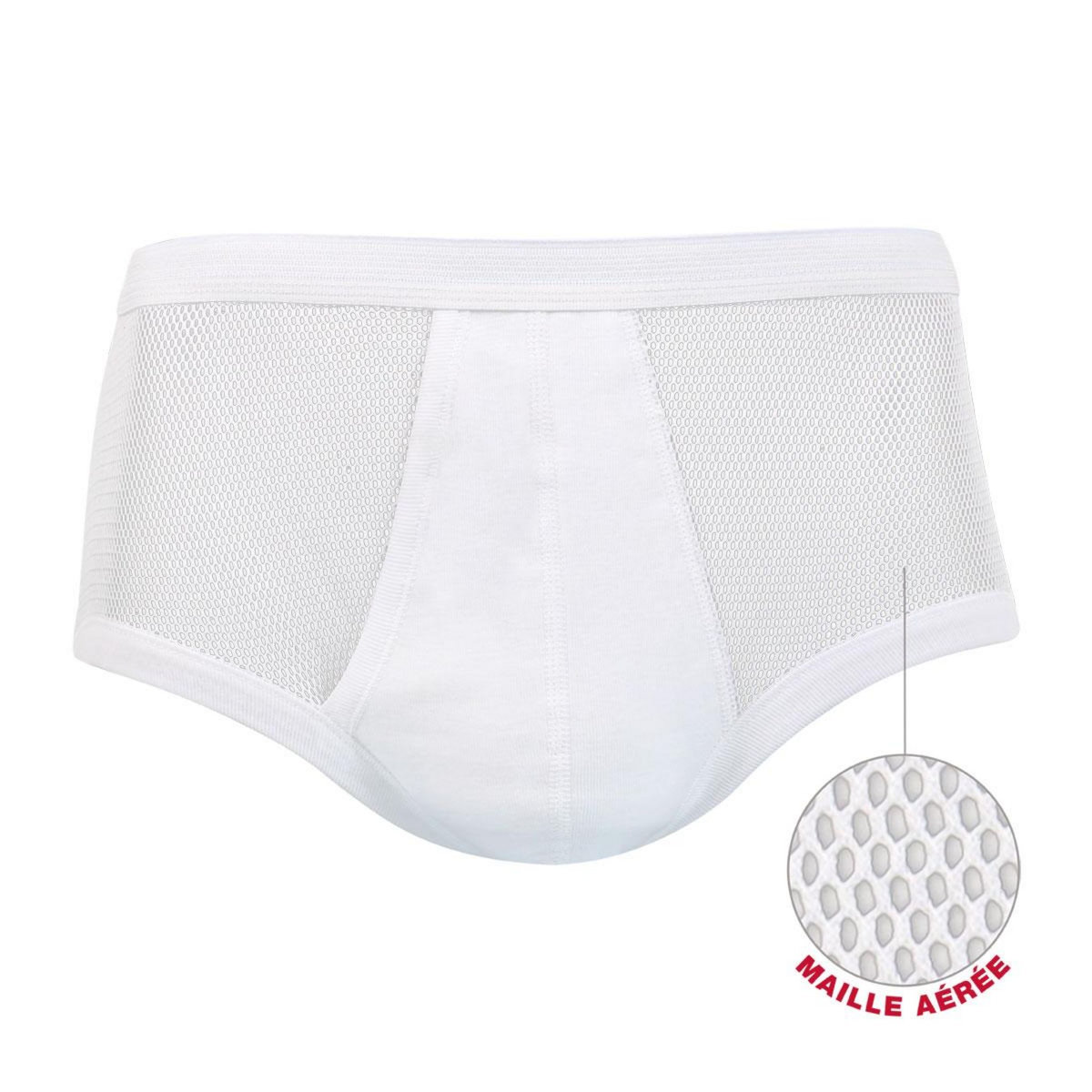 Eminence Slip maille aérée coton taille haute ouvert Pur Coton