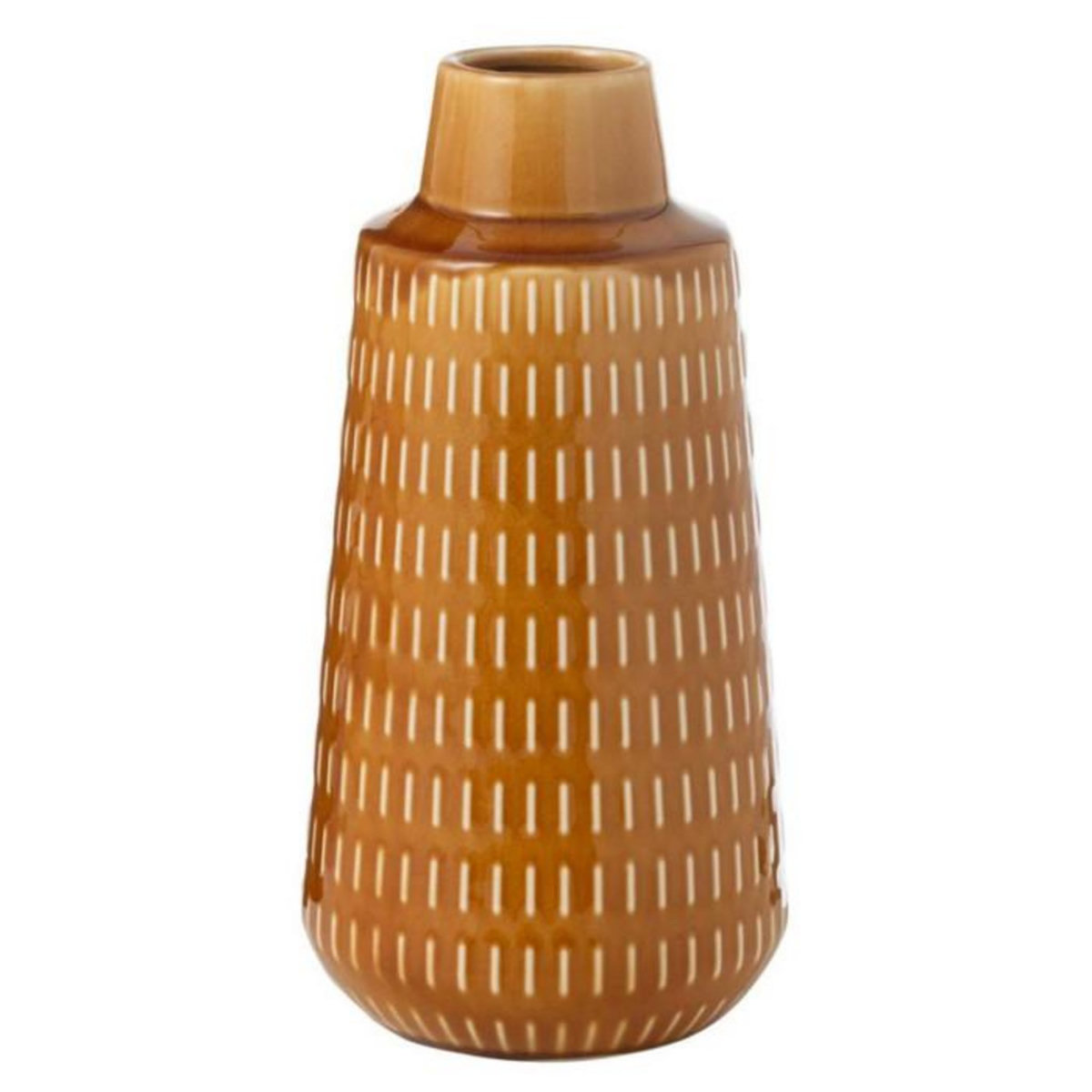 Paris Prix Vase Déco en Porcelaine  Ria  31cm Moutarde