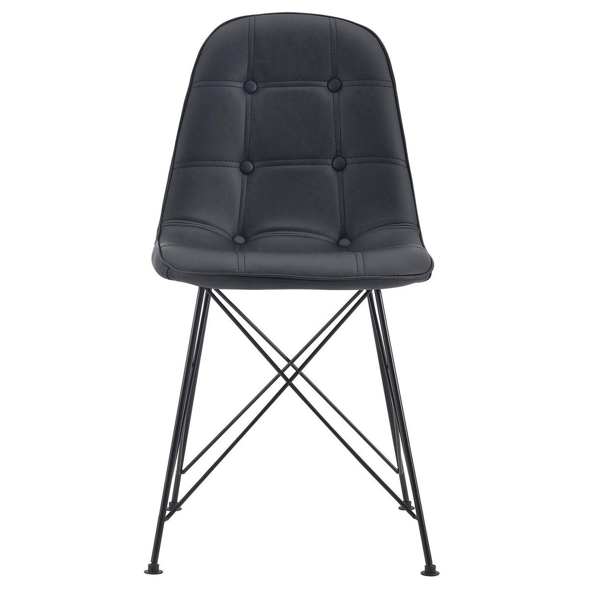 IDIMEX Lot de 4 chaises IMRAN, en synthétique