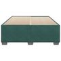 Voir la diapositive 4 : VIDAXL Cadre de lit sans matelas vert fonce 160x200 cm velours