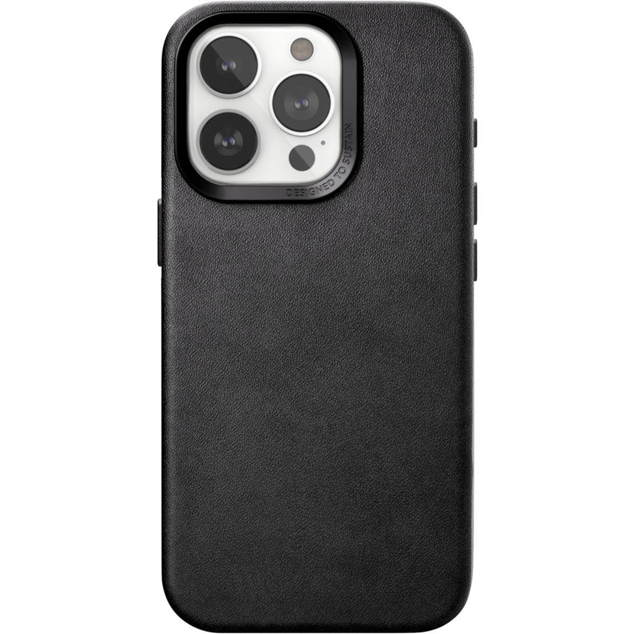 Voir la diapositive 1 : WOODCESSORIES Coque iPhone 15 Pro Cuir noir