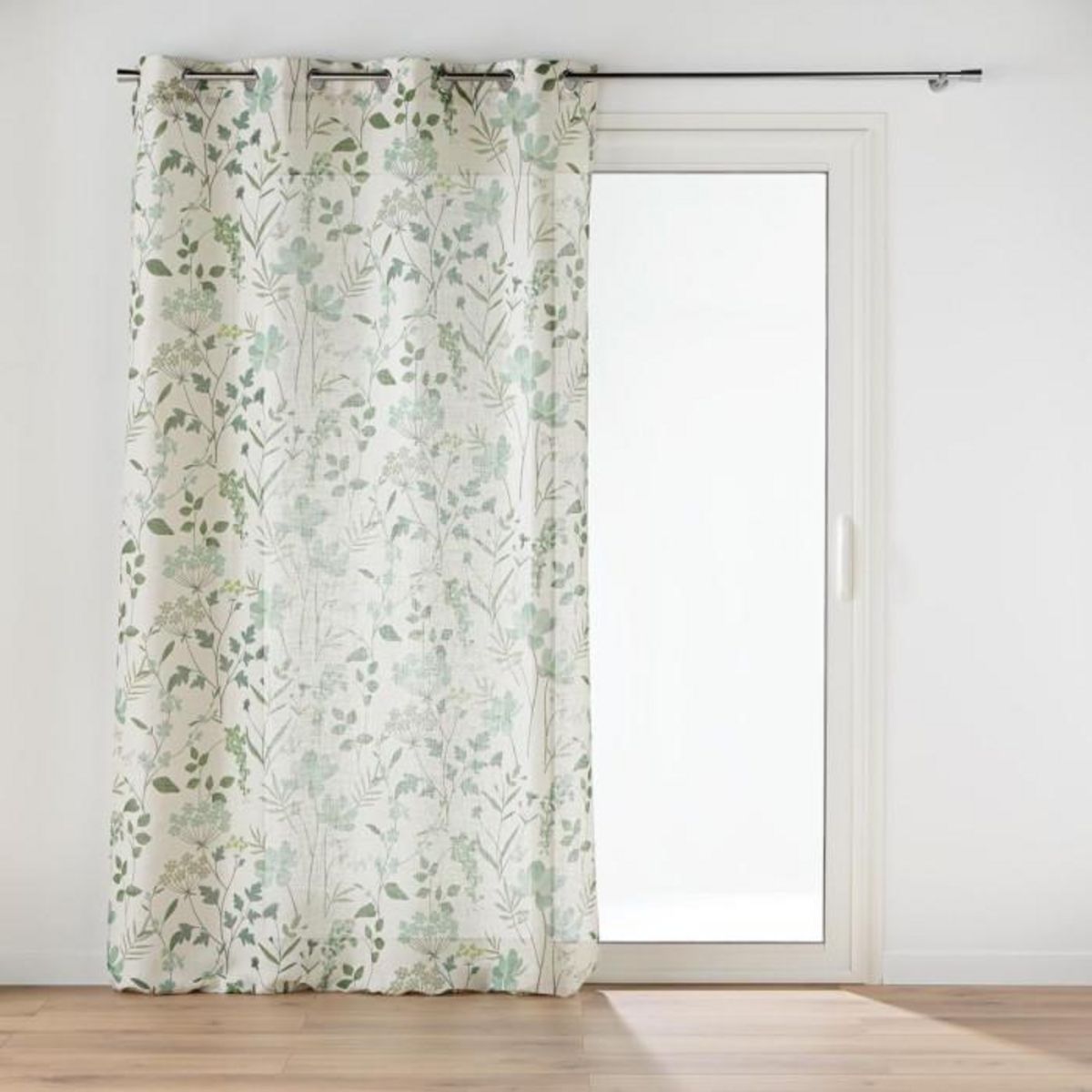 Paris Prix Rideau à Œillets Imprimé  Palmiflore  140x280cm Vert