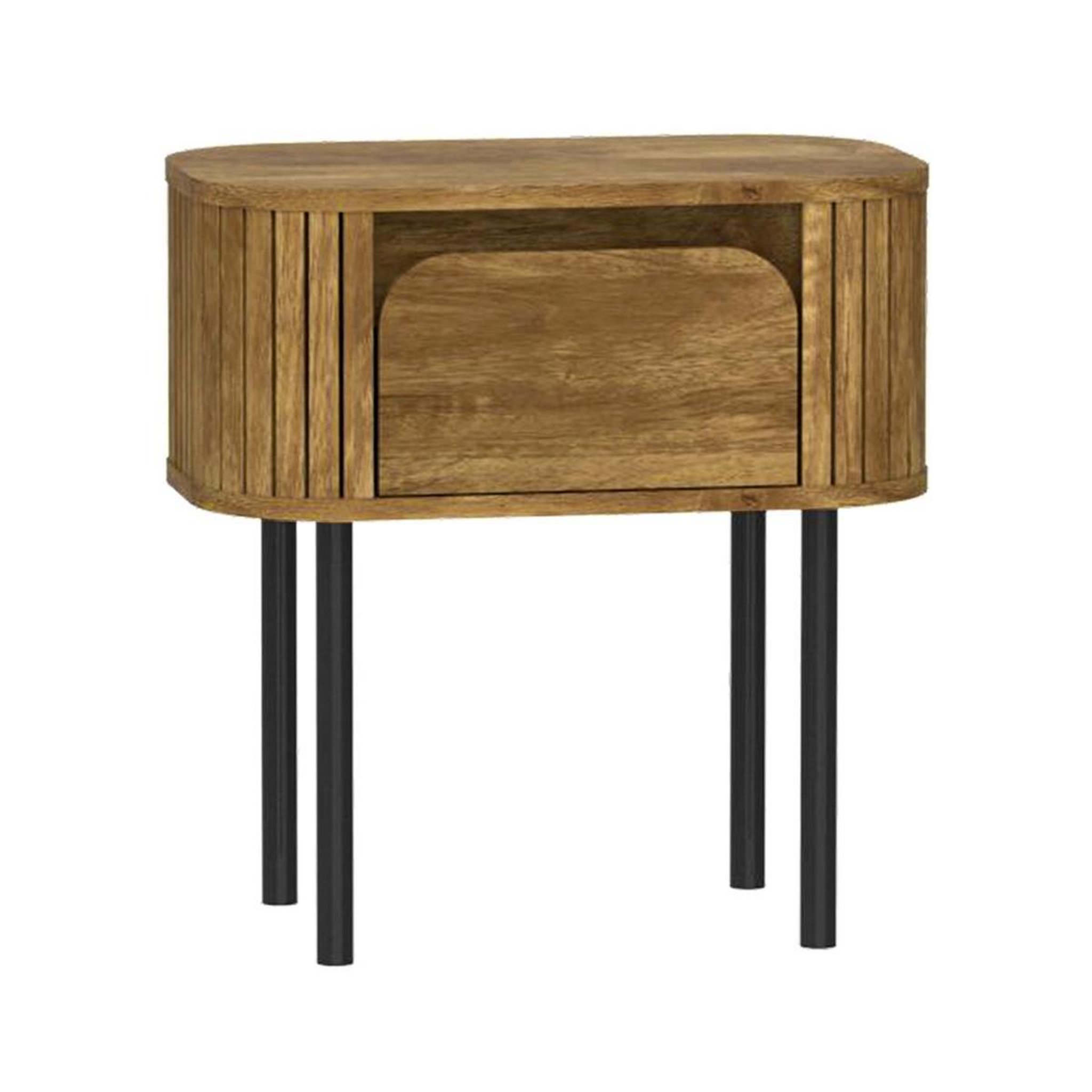 The Home Deco Factory Table de chevet avec tiroir  heritage  52cm marron