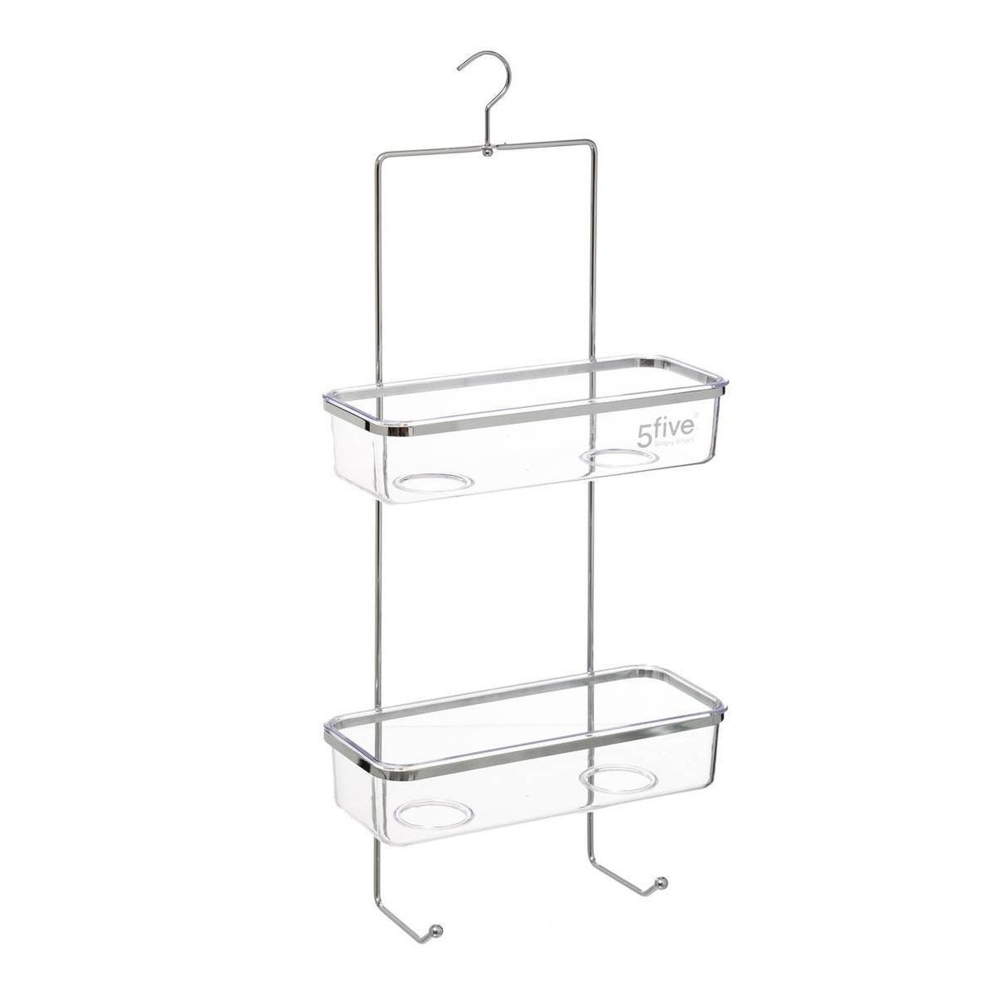 FIVE Support de douche 2 niveaux  manta  58cm argent