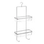 Voir la diapositive 1 : FIVE Support de Douche 2 Niveaux  Manta  58cm Argent