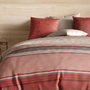 Voir la diapositive 2 : ATELIER DU COTON Parure housse de couette 100% coton 71fils hana
