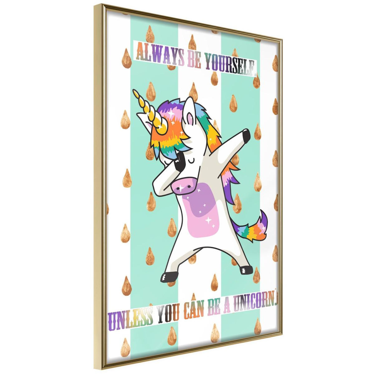 Paris Prix Affiche Murale Encadrée  Dabbing Unicorn