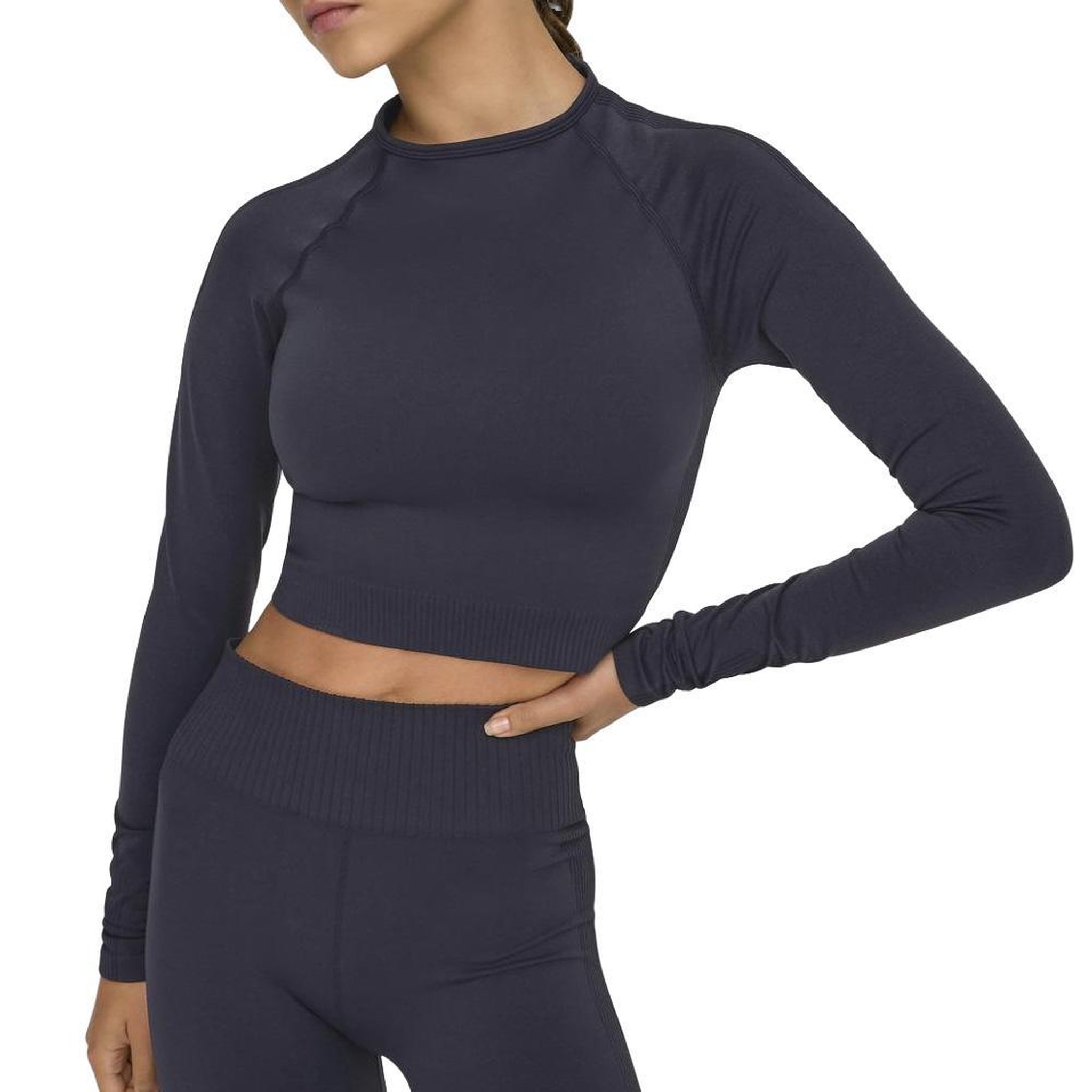 Only Top de sport Gris Foncé Femme Only Jiji Seam. Coloris disponibles : Gris