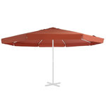 VIDAXL Tissu de remplacement de parasol d'exterieur Terre cuite 500 cm