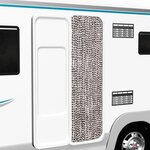 VIDAXL Moustiquaire Marron et blanc 56x185 cm Chenille