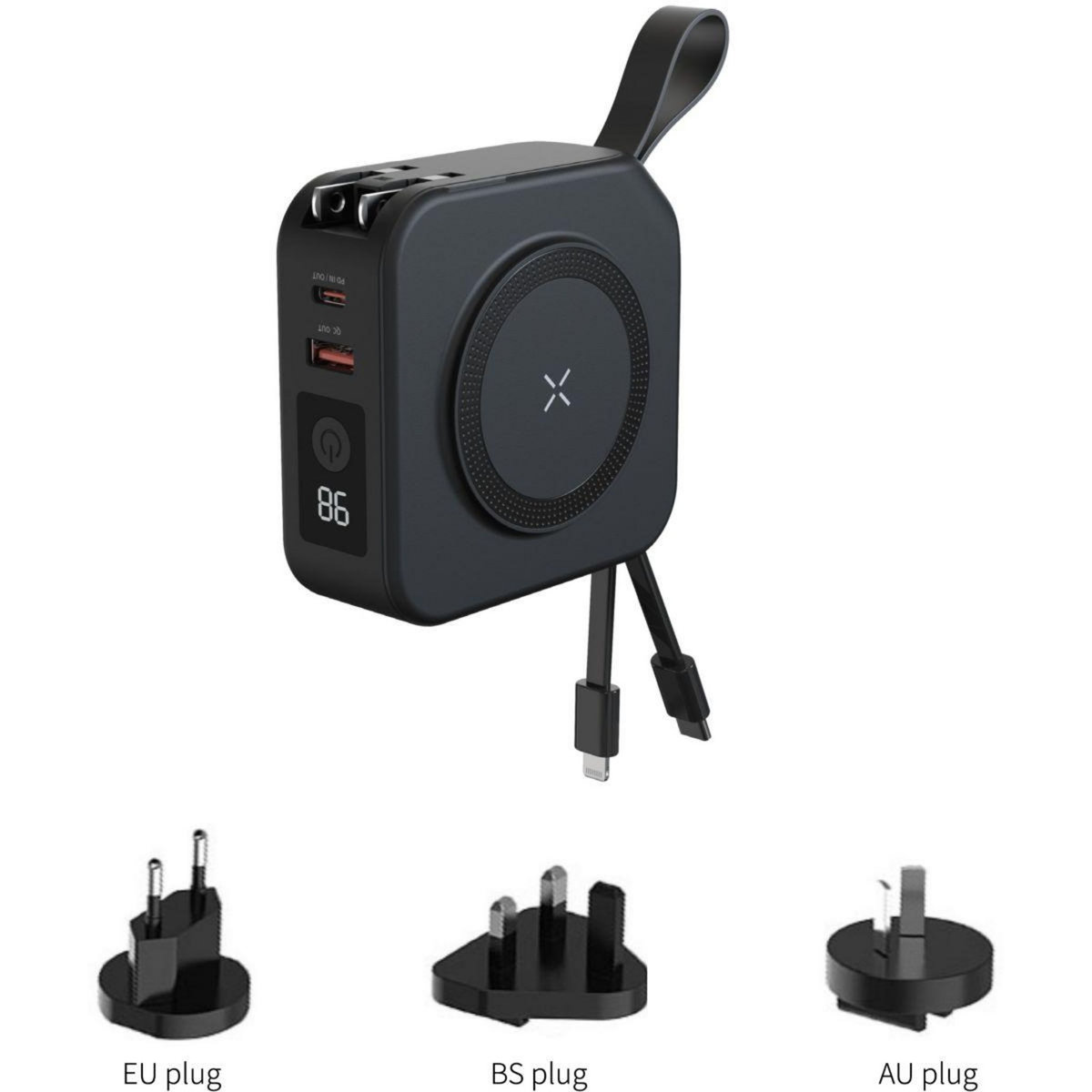 TIGER Chargeur Powerbank chargeur universel 10 en 1