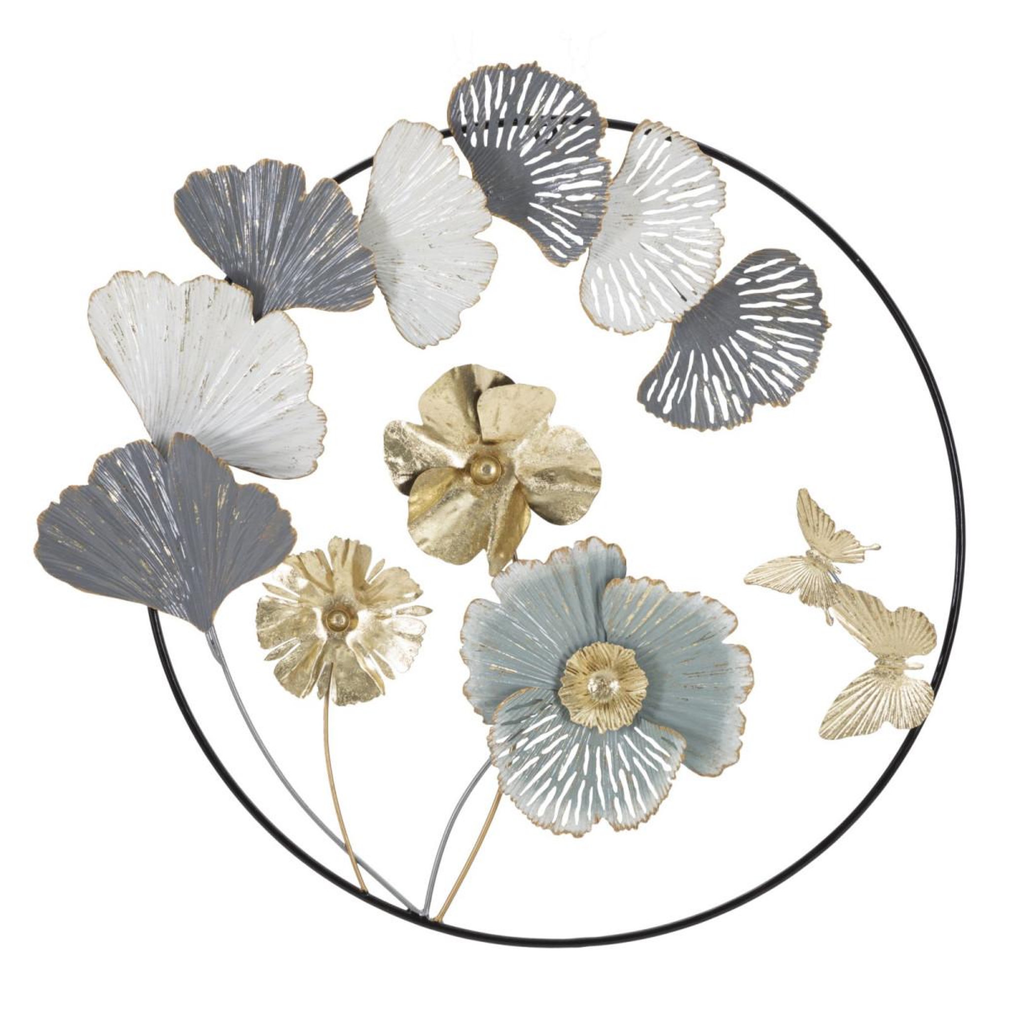 Paris Prix Décoration murale ronde en métal  campur  78cm multicolore