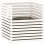 Voir la diapositive 4 : VIDAXL Composteur Blanc 100x100x102 cm Bois massif de pin