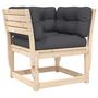 Voir la diapositive 3 : VIDAXL Salon de jardin 8 pcs avec coussins Bois de pin massif