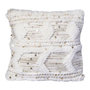 Voir la diapositive 1 : Paris Prix Coussin Tissé à la Main  Bohist  45x45cm Crème & Kaki