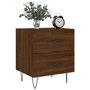 Voir la diapositive 3 : VIDAXL Table de chevet chene marron 40x35x47,5 cm bois d'ingenierie