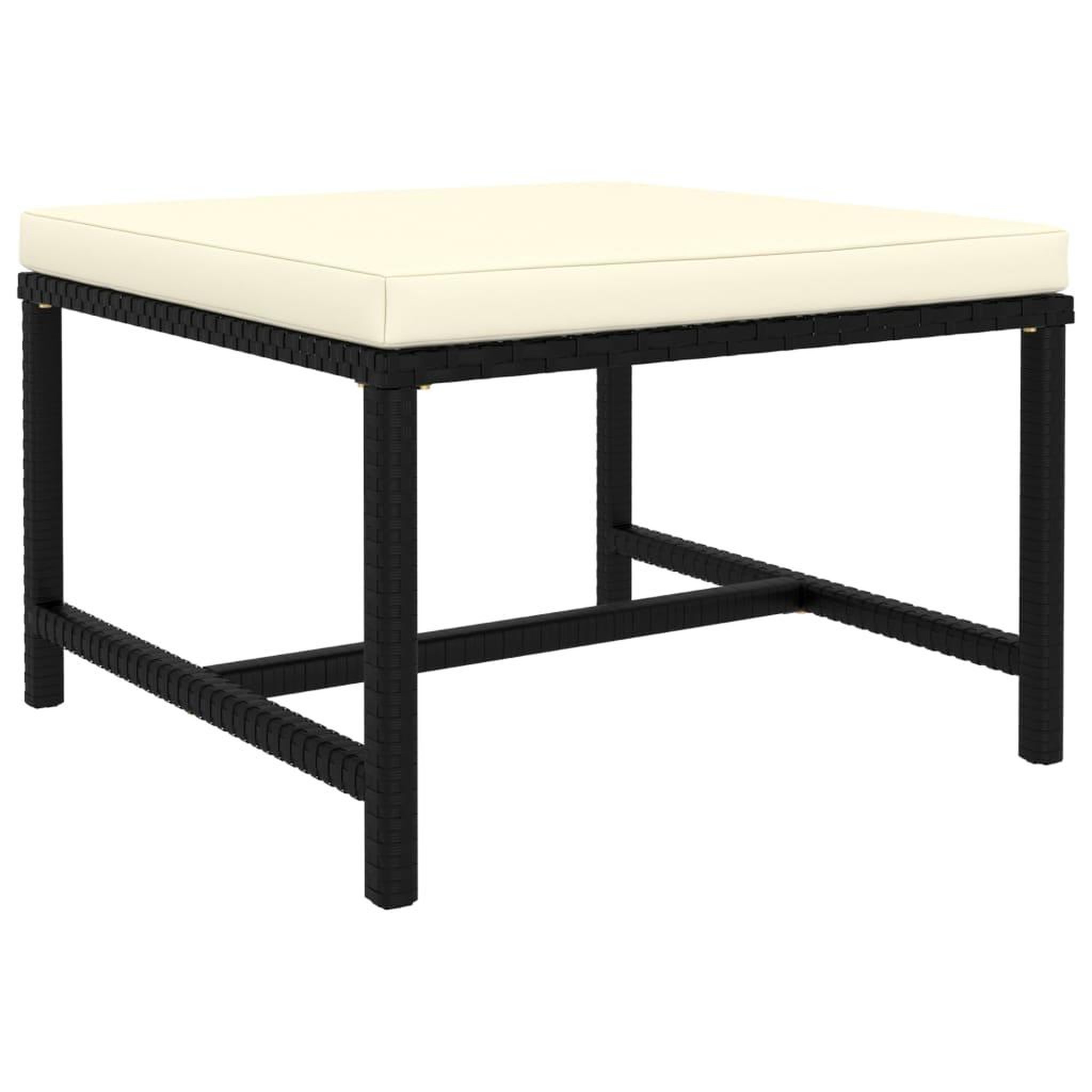 Voir la diapositive 4 : VIDAXL Canapes de jardin 3 pcs avec coussins Noir Resine tressee