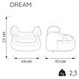 Voir la diapositive 3 : NANIA Siège auto rehausseur bas DREAM groupe 2/3 