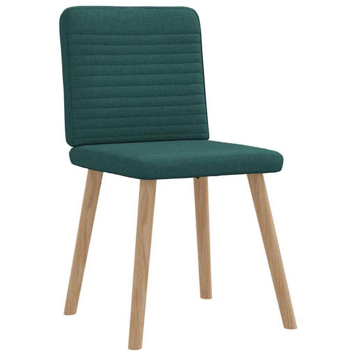 VIDAXL Chaises a manger lot de 4 vert fonce tissu