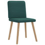 Voir la diapositive 3 : VIDAXL Chaises a manger lot de 4 vert fonce tissu