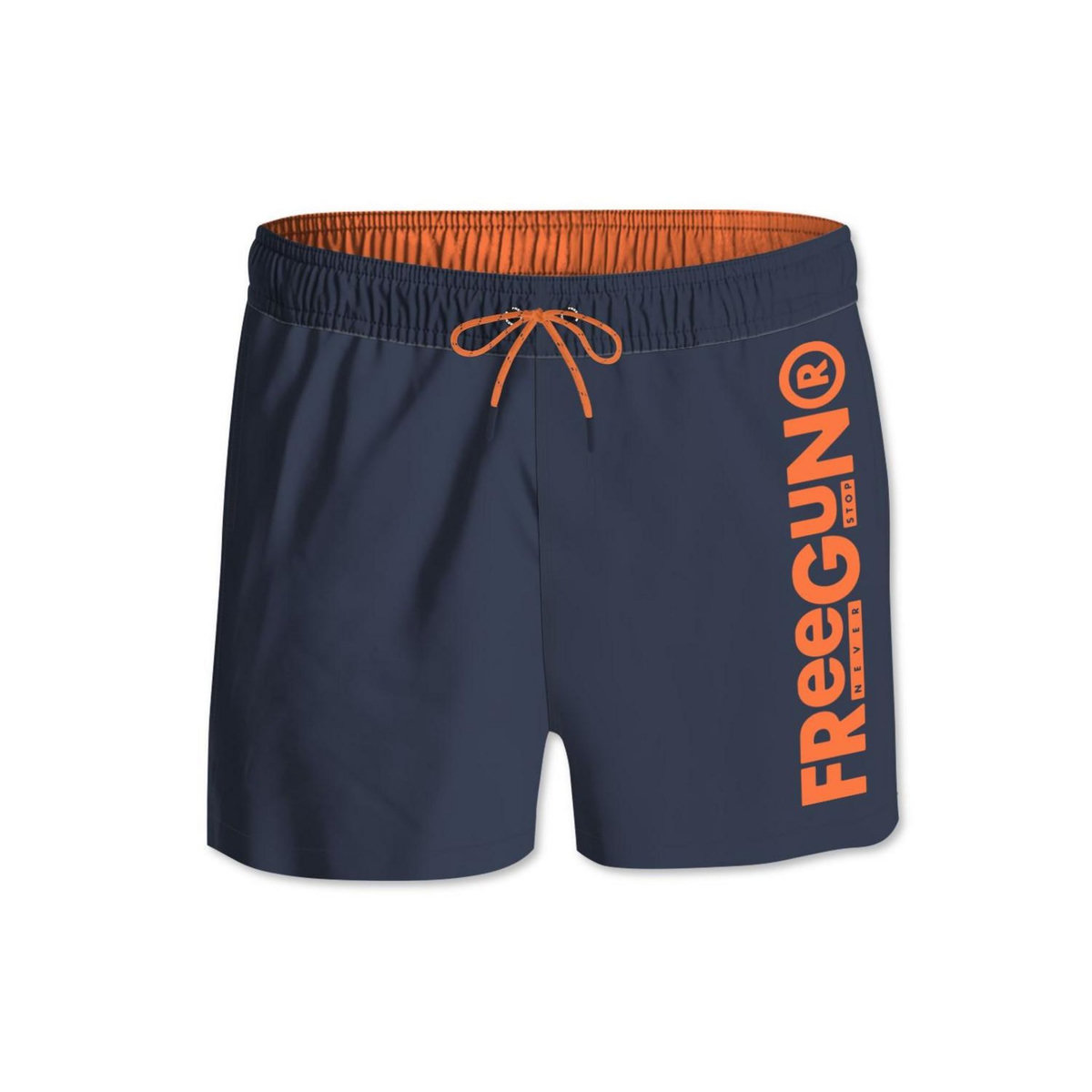 FREEGUN Boardshort court homme ceinture tout-élastiquée