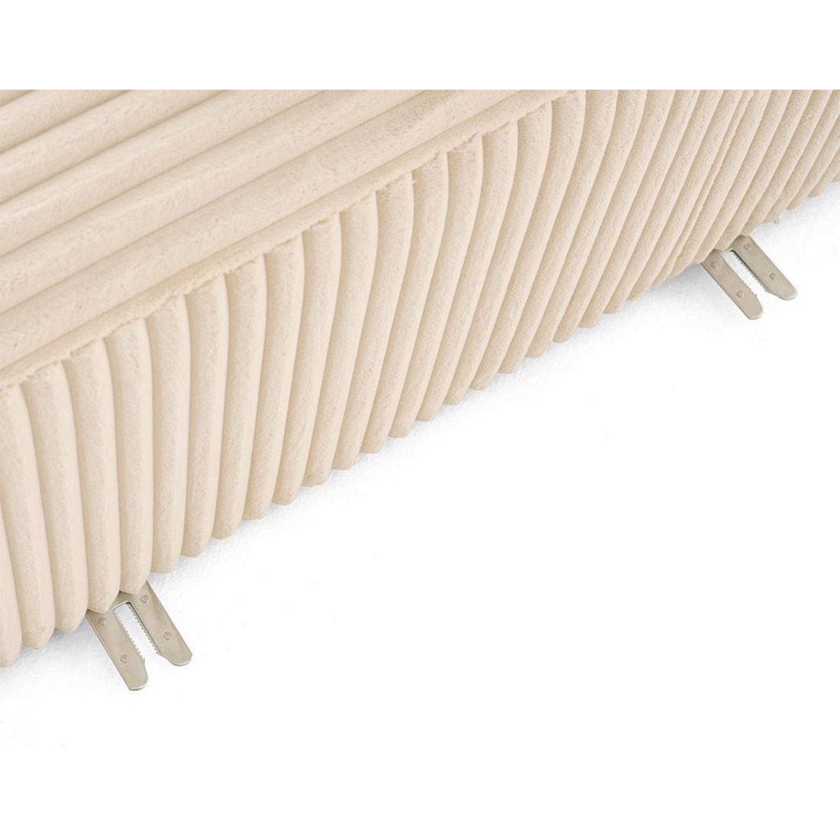 LISA DESIGN Victoire - module d'assise droit en velours côtelé grosses côtes