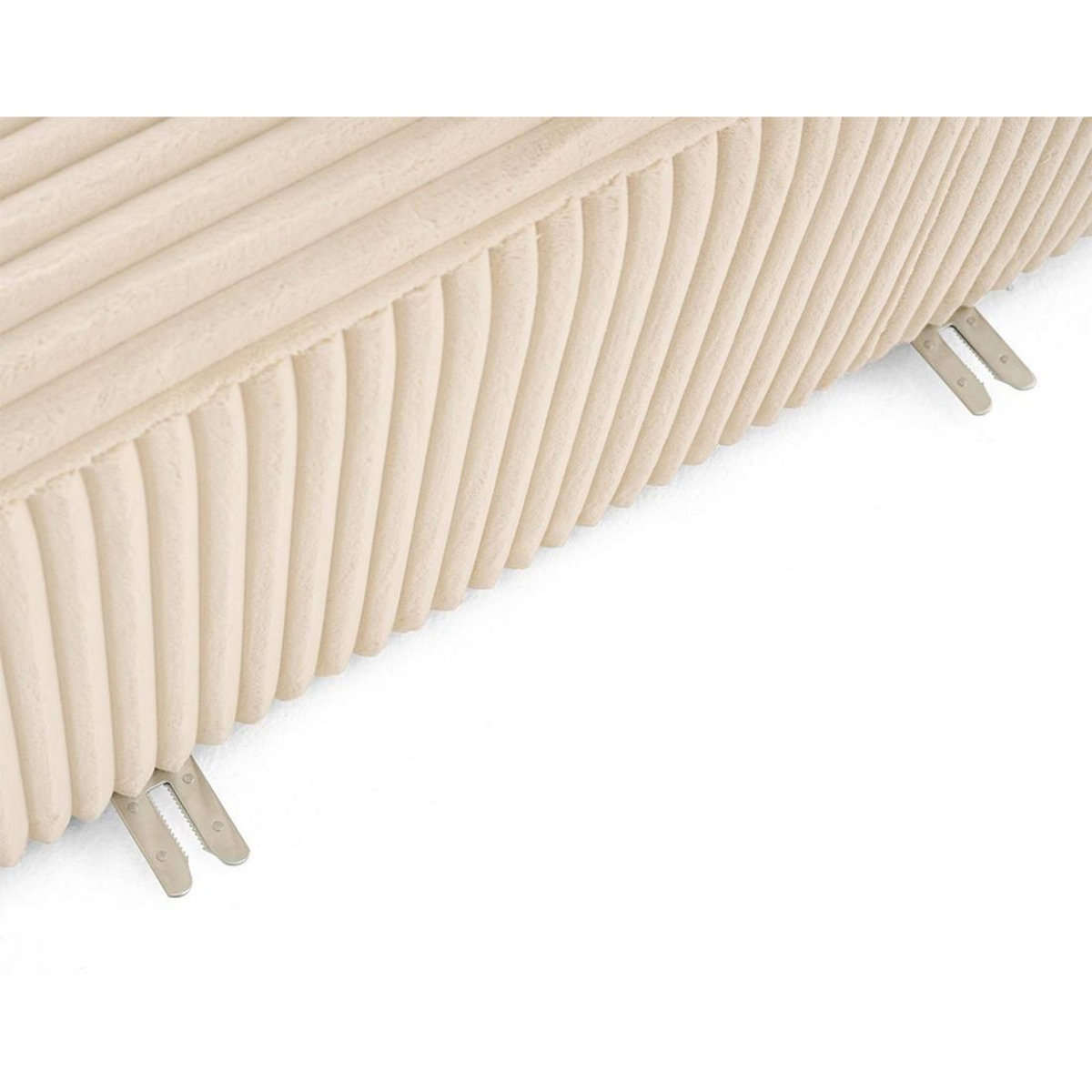 LISA DESIGN Victoire - module d'assise droit en velours côtelé grosses côtes