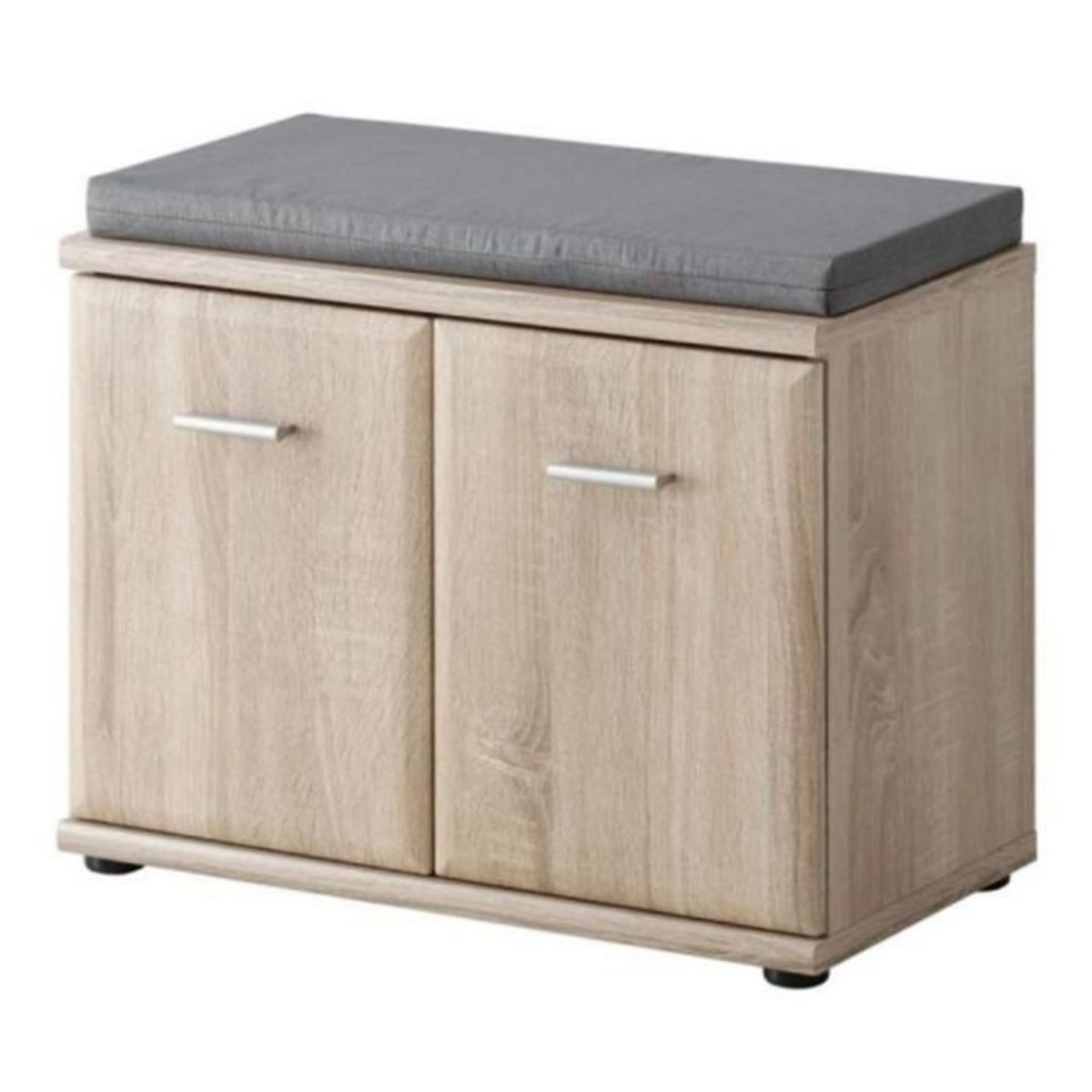 Paris Prix Meuble de Rangement avec Coussin  Armario  60cm Chêne