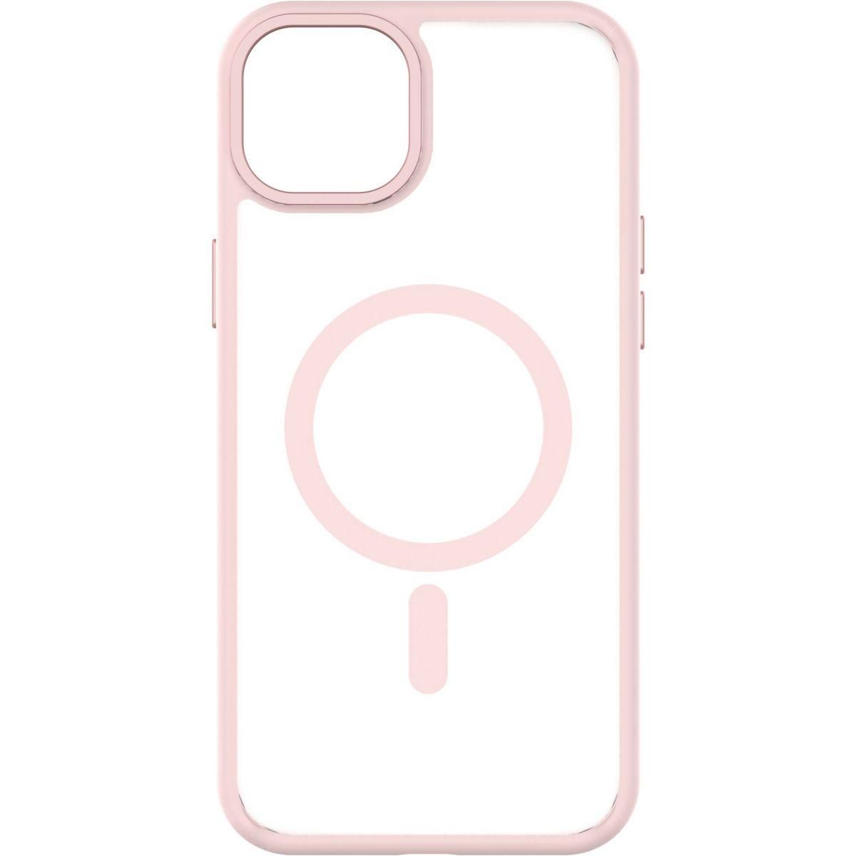 Qdos Coque bumper Iphone 15 Plus MagSafe Hybrid SNAP Rose
