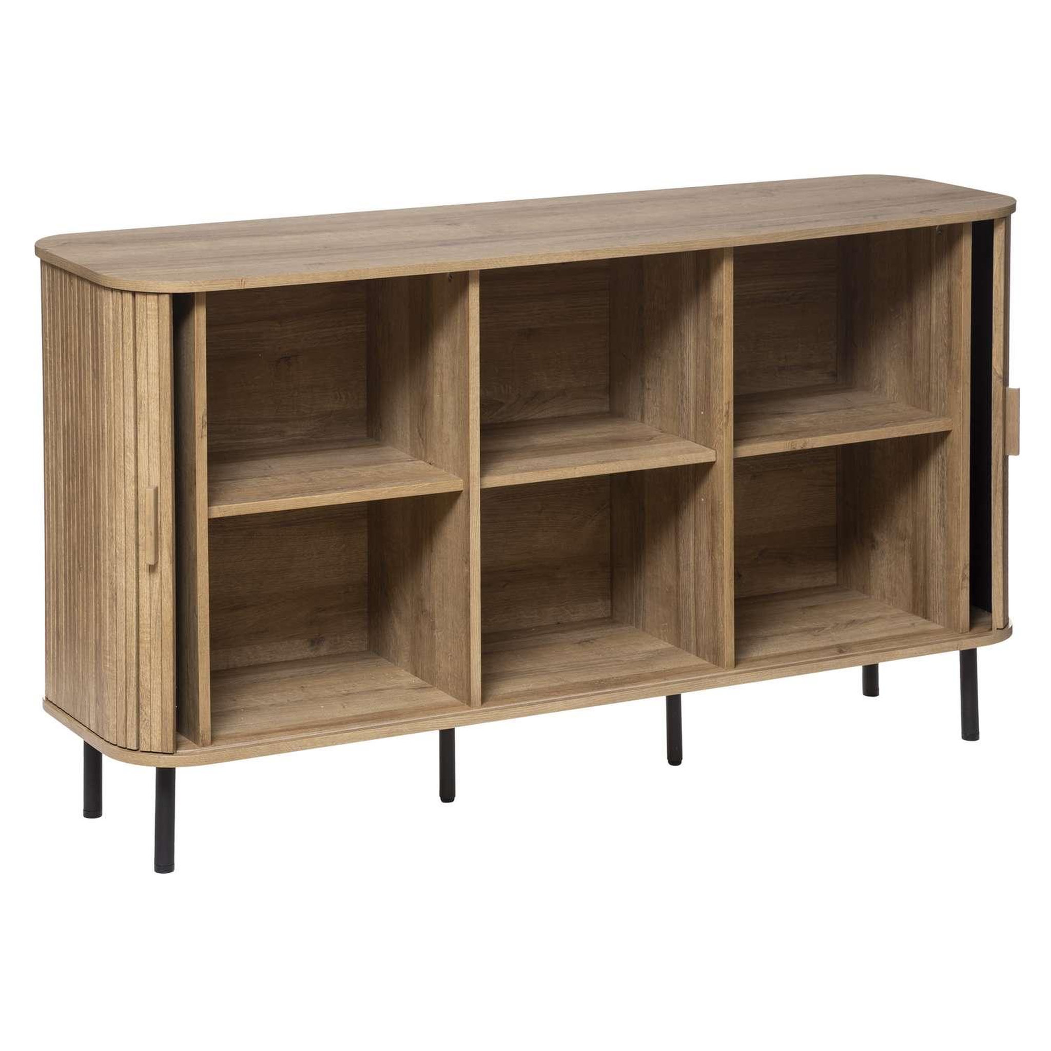 Voir la diapositive 3 : ATMOSPHERA Buffet 2 portes Colva en bois - Marron