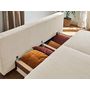 Voir la diapositive 5 : BEST MOBILIER Cristal - canapé 3 places - convertible avec coffre - en velours côtelé