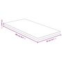 Voir la diapositive 4 : VIDAXL Dessus de table 50x100x2,5 cm bambou