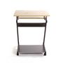 Voir la diapositive 3 : Paris Prix Bureau Design  Alvaro  76cm Anthracite & Chêne