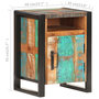 Voir la diapositive 5 : VIDAXL Table de chevet 40x35x55 cm Bois de recuperation massif