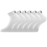 FILA Lot de 6 paires de chaussettes Quarter homme F9300 Blanc. Coloris disponibles : Blanc