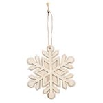 Paris Prix Sujet en Bois à Décorer  Flocon  12cm Naturel